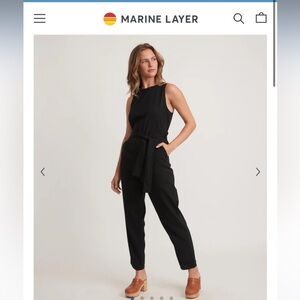 Marine Layer Black Romper- Medium